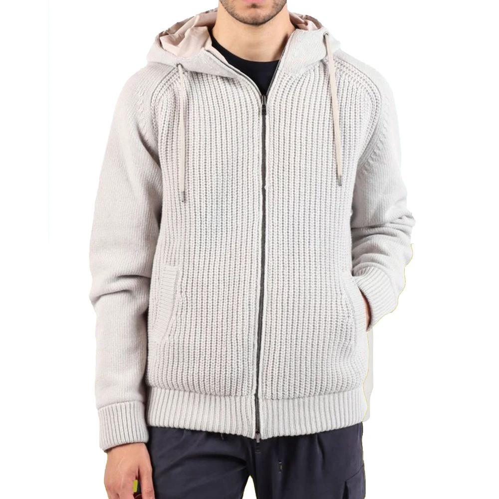 Herno Gray Wool Bomber by Herno