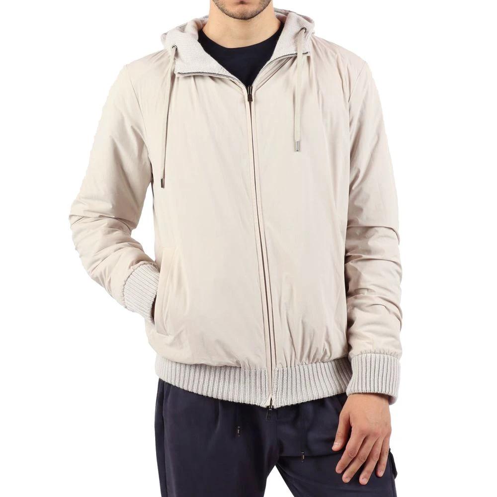 Herno Gray Wool Bomber by Herno
