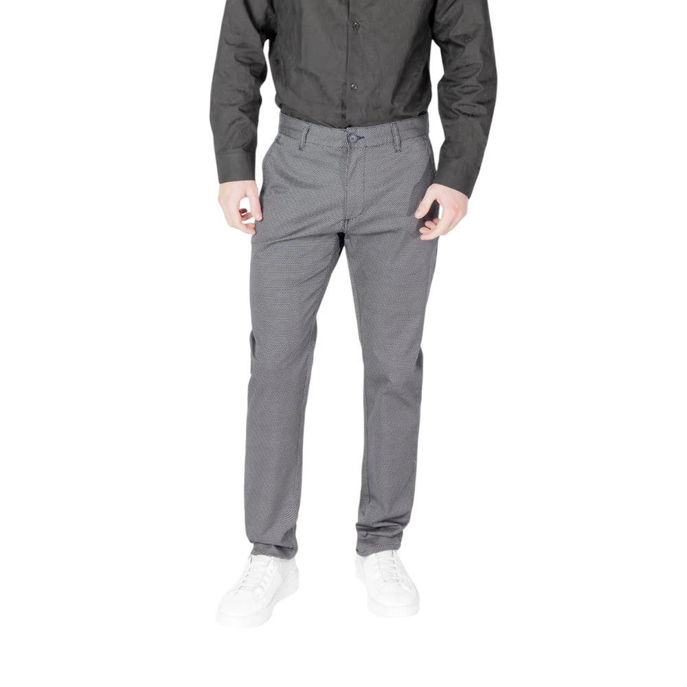 Armani Exchange Blue Cotton Skinny Pants by Armani Exchange