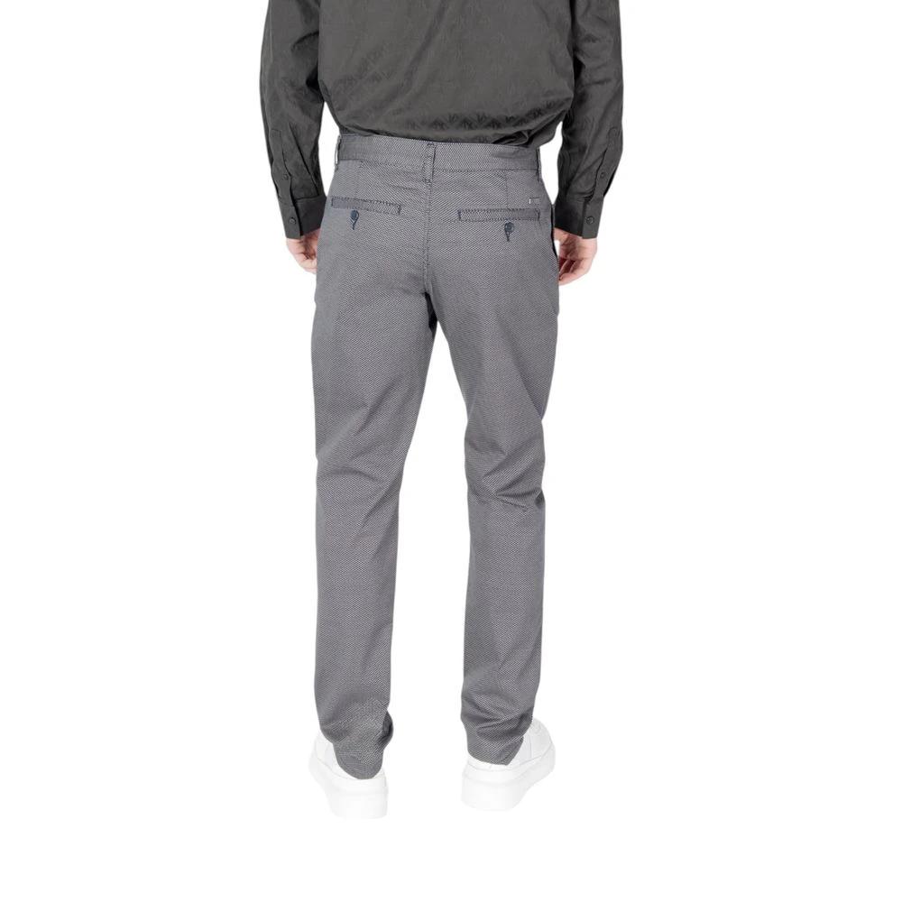 Armani Exchange Blue Cotton Skinny Pants by Armani Exchange