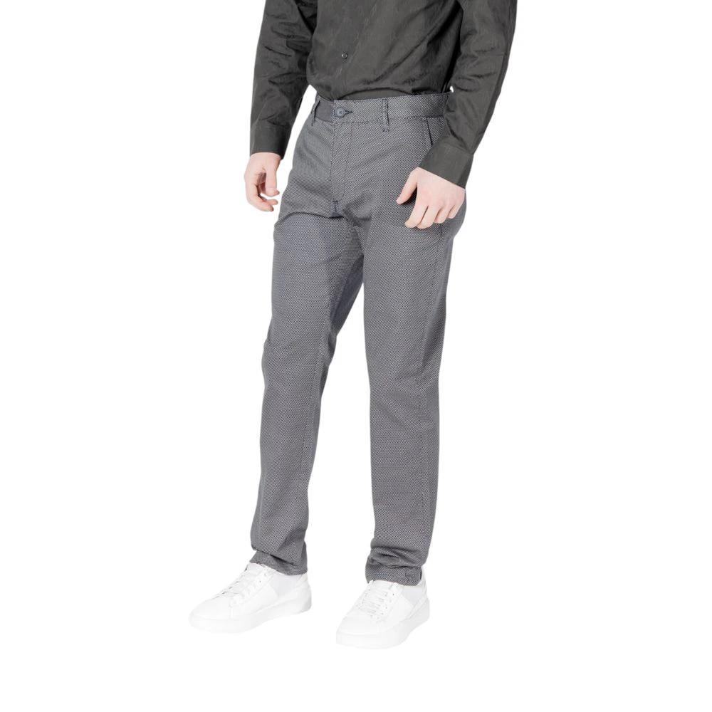Armani Exchange Blue Cotton Skinny Pants by Armani Exchange