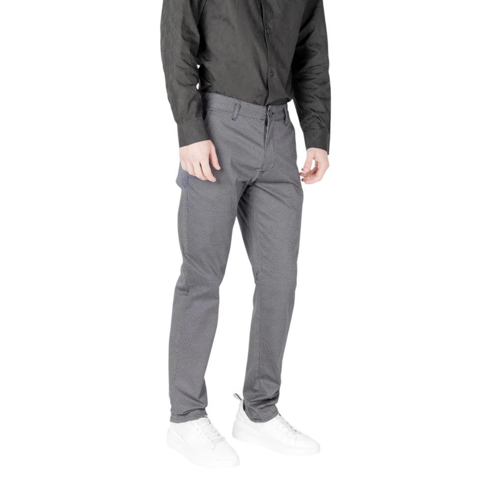 Armani Exchange Blue Cotton Skinny Pants by Armani Exchange