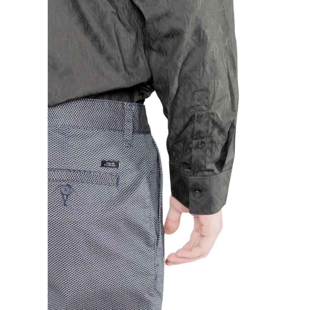 Armani Exchange Blue Cotton Skinny Pants by Armani Exchange