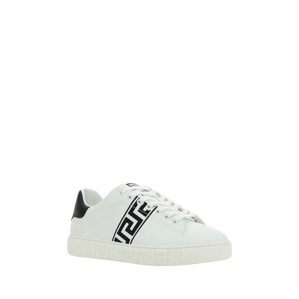 Versace White Rubber Low Top Sneakers by Versace