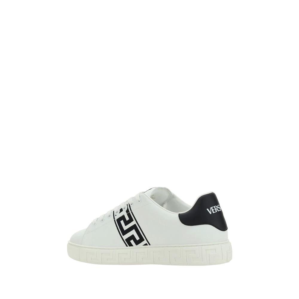Versace White Rubber Low Top Sneakers by Versace