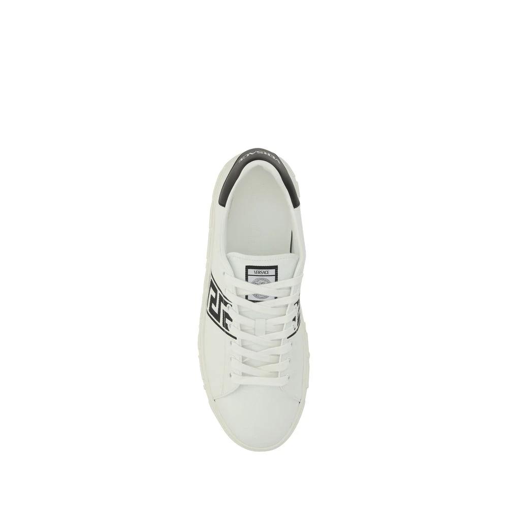 Versace White Rubber Low Top Sneakers by Versace