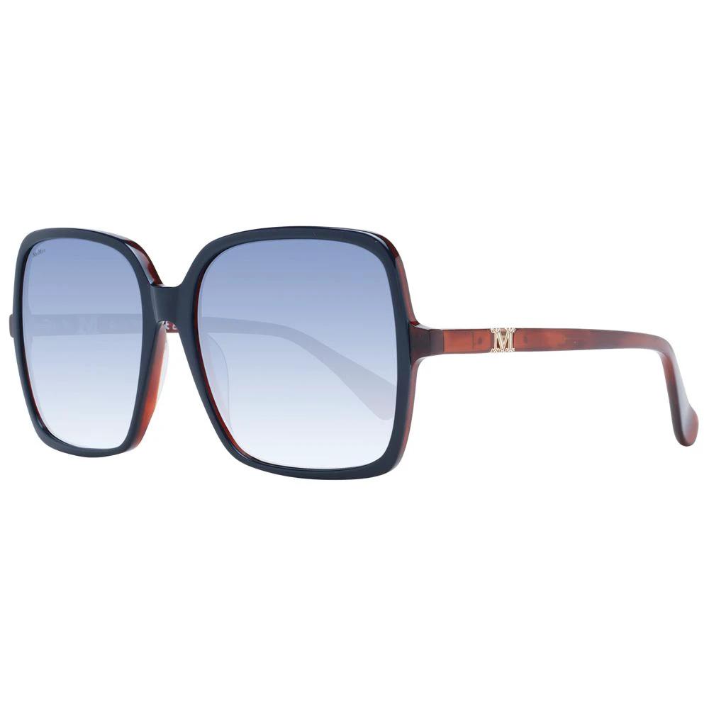 Lunettes de soleil Max Mara en plastique bleu