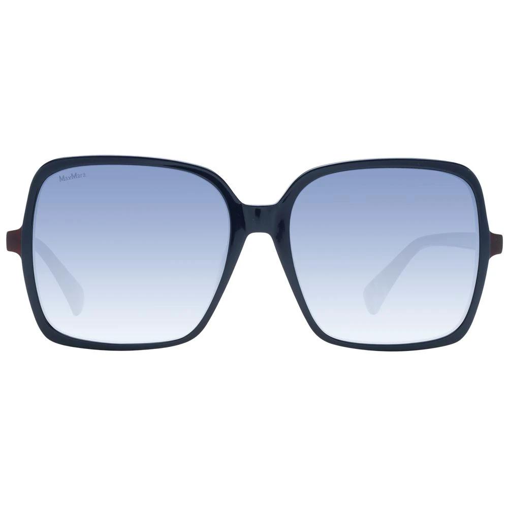 Lunettes de soleil Max Mara en plastique bleu