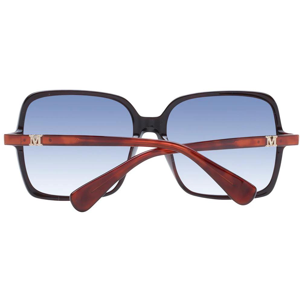 Lunettes de soleil Max Mara en plastique bleu