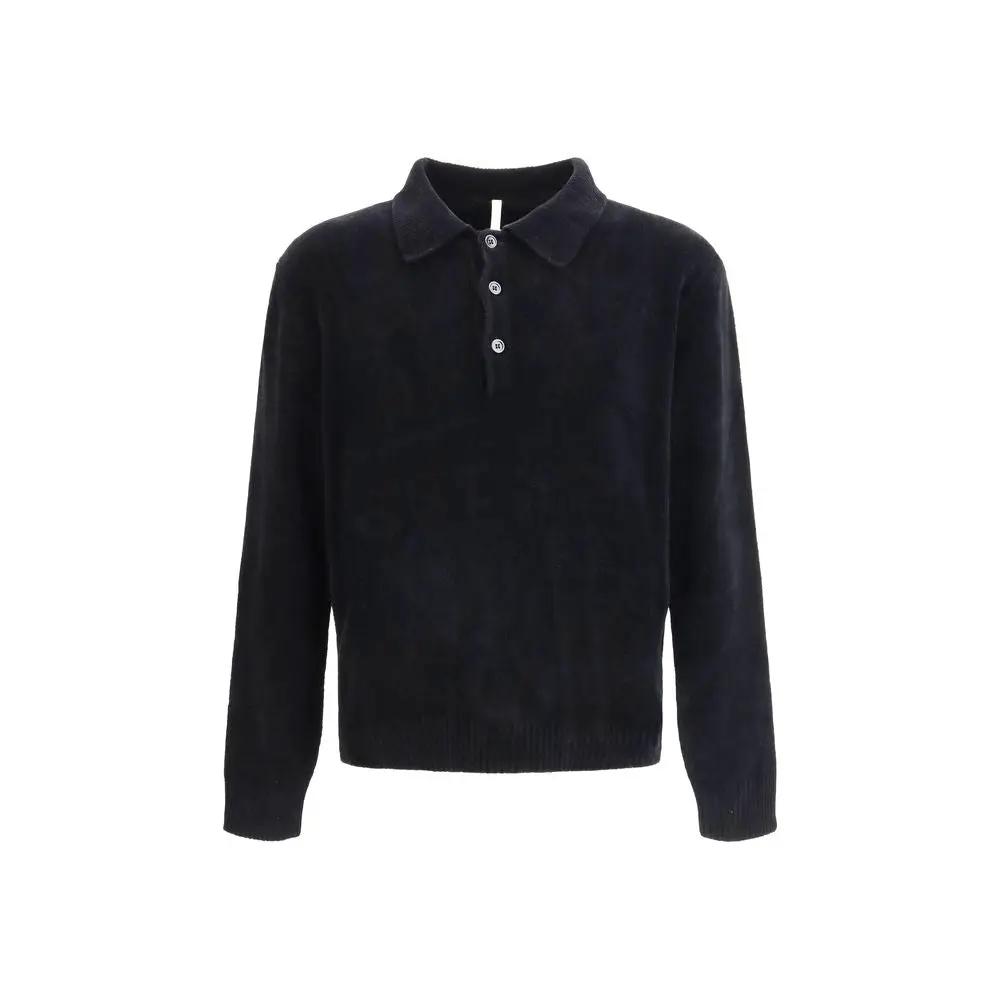 Polo de coton noir tournesol