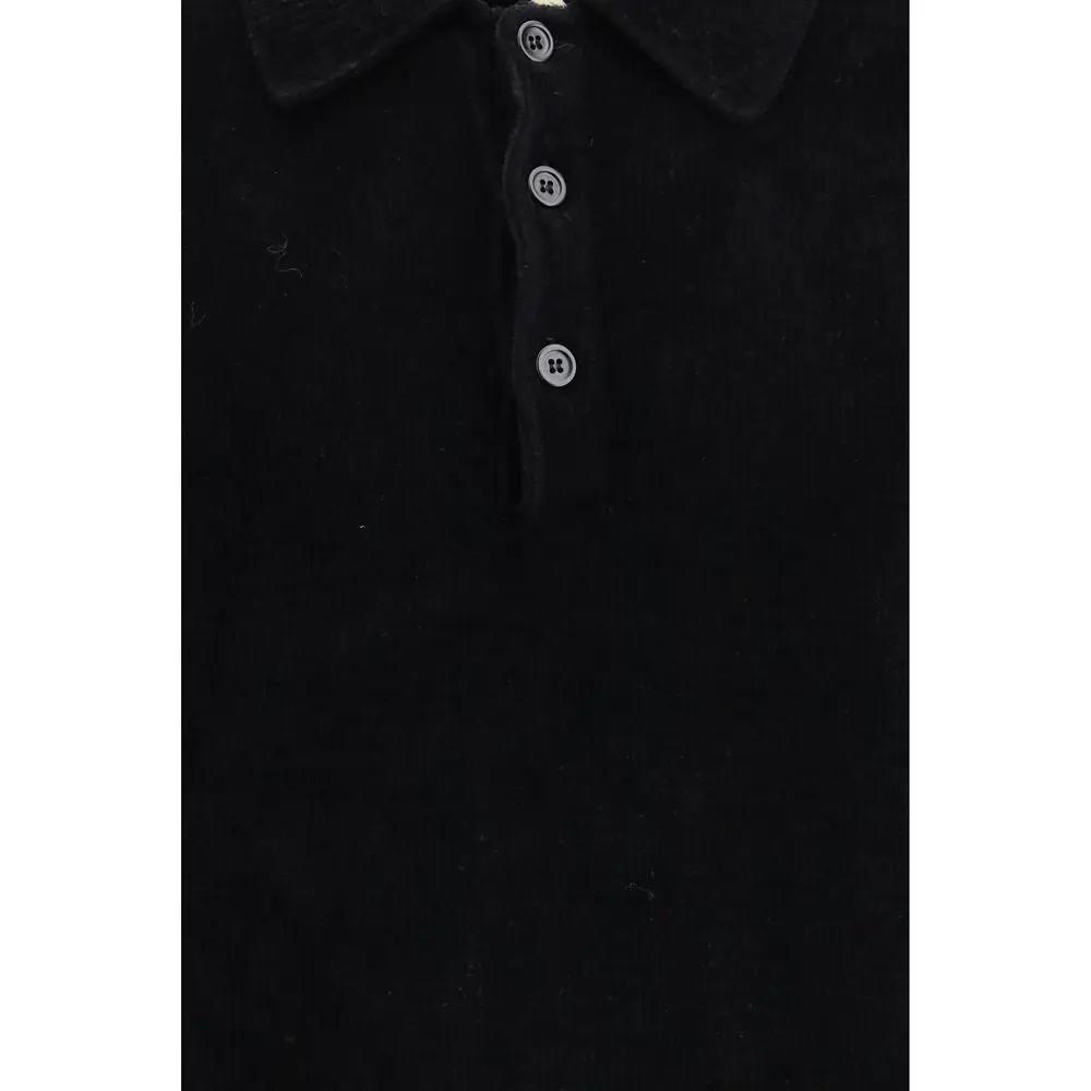 Polo de coton noir tournesol