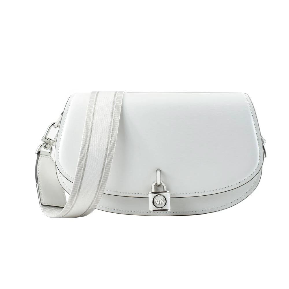 Michael Kors White Leather Shoulder Bag by Michael Kors