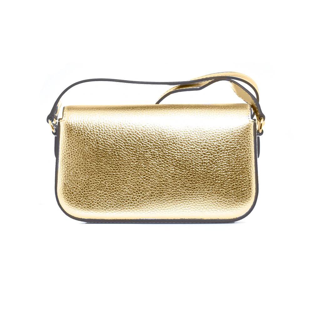 Michael Kors Gold Leather Crossbody Bag by Michael Kors