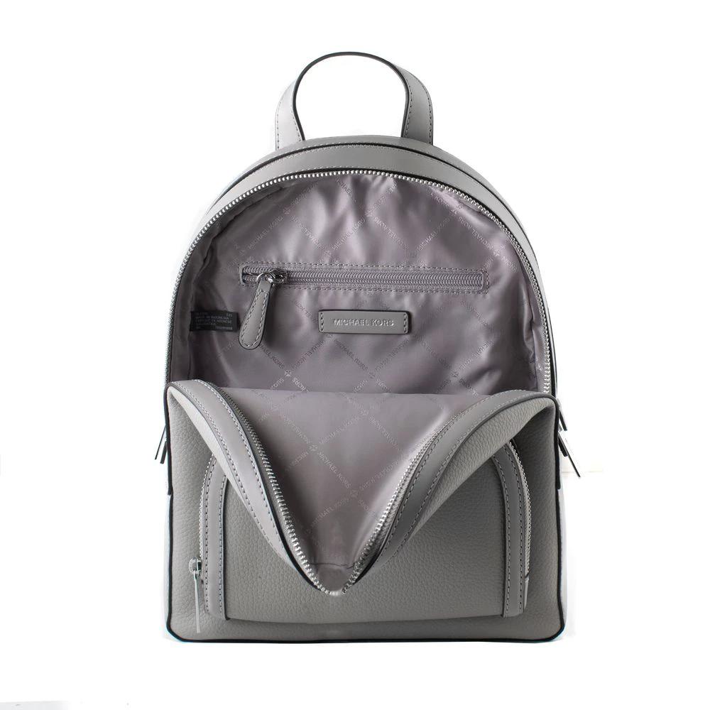 Michael Kors Gray Leather Backpack by Michael Kors