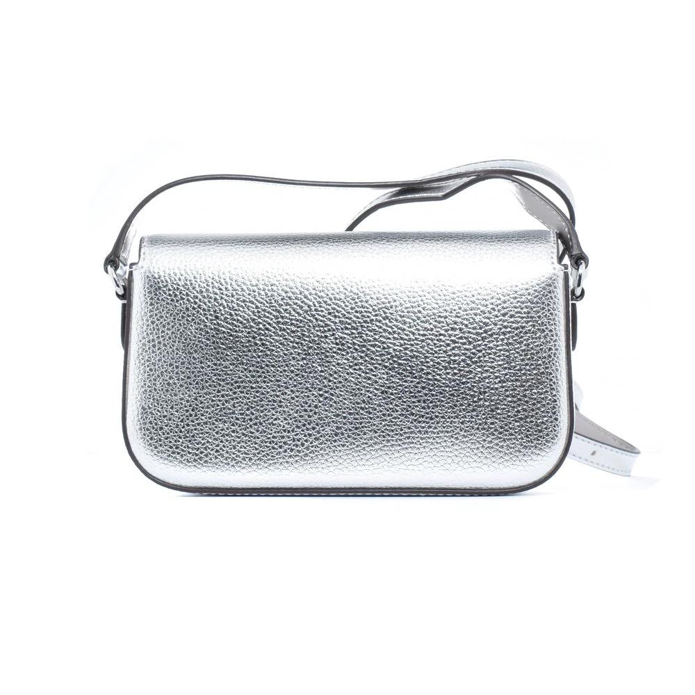 Michael Kors Gray Leather Shoulder Bag by Michael Kors