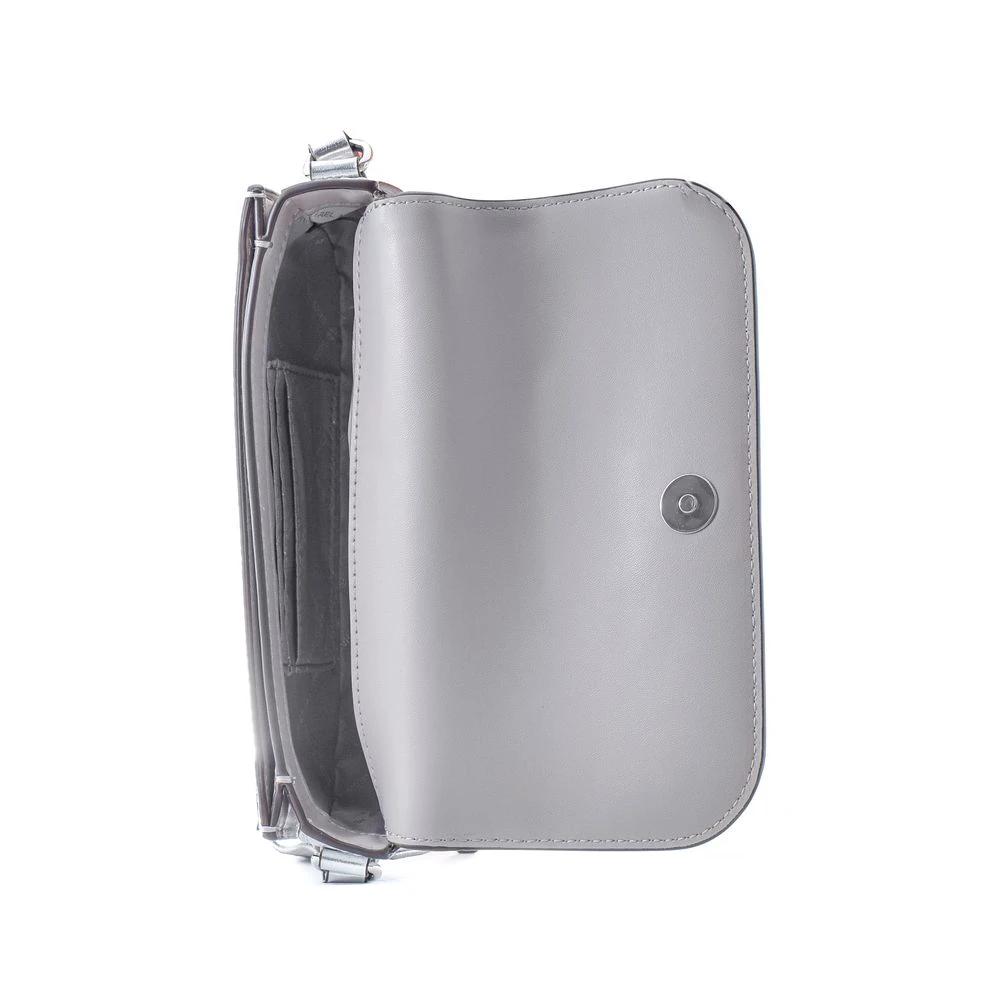 Michael Kors Gray Leather Shoulder Bag by Michael Kors