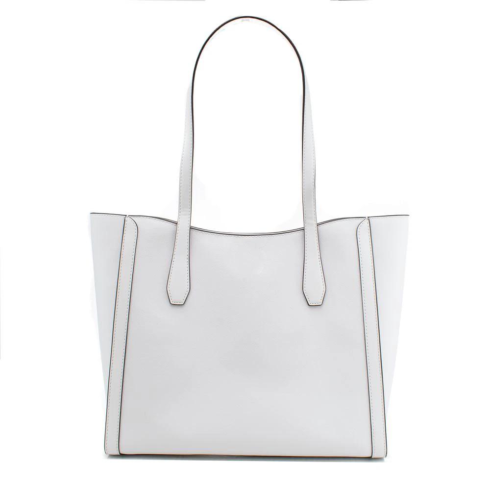 Michael Kors White Canvas Tote Bag by Michael Kors
