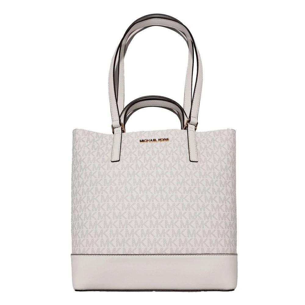 Michael Kors White Leather Tote Bag by Michael Kors