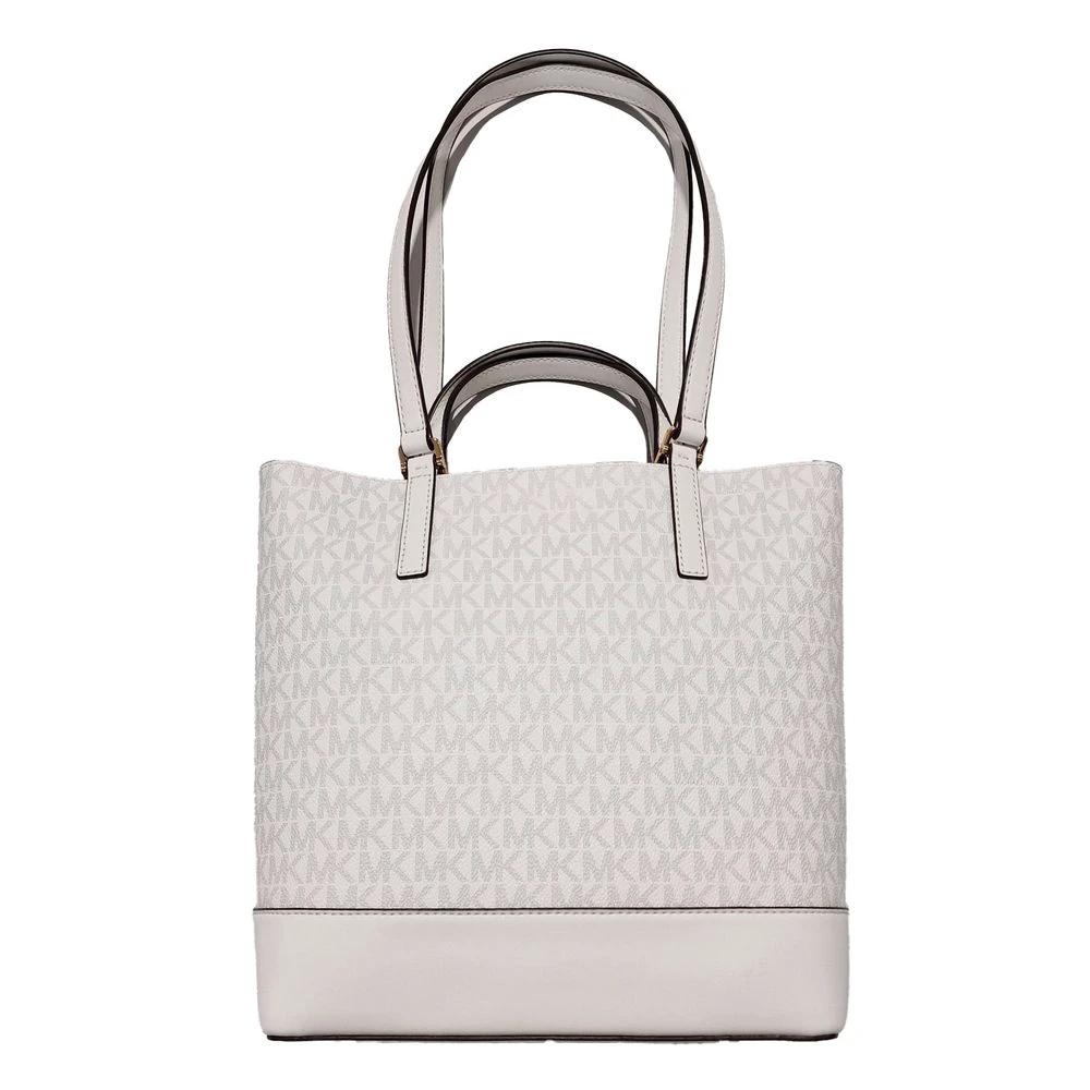 Michael Kors White Leather Tote Bag by Michael Kors