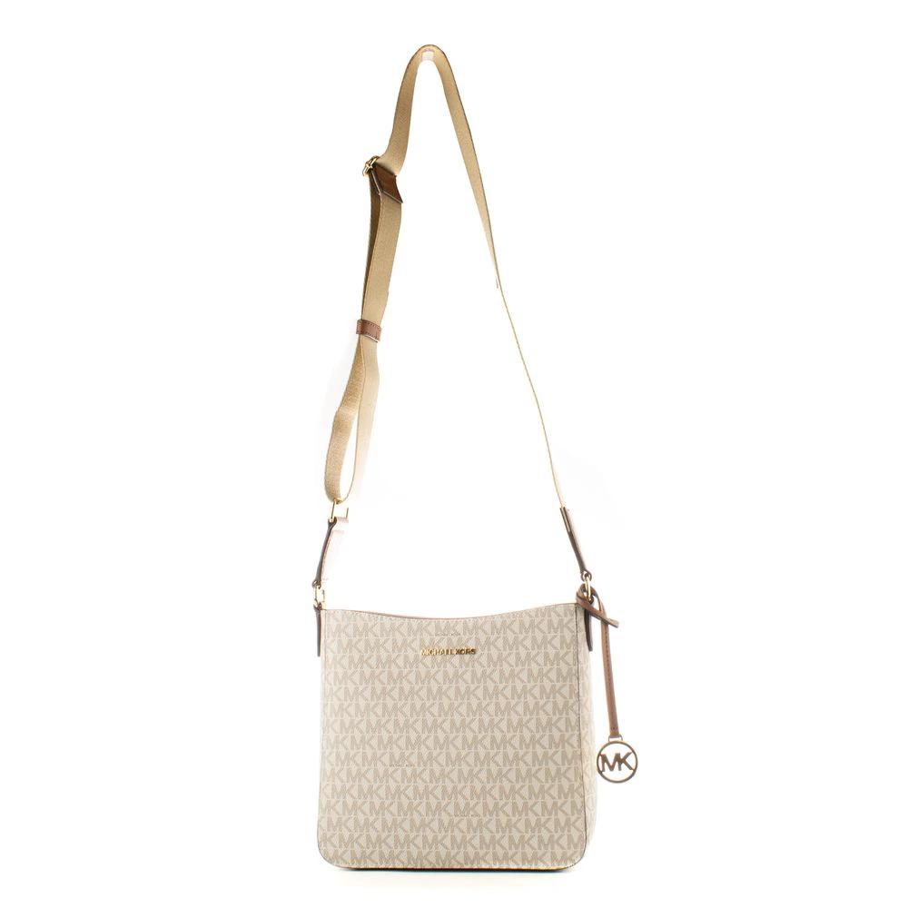 Michael Kors Beige Canvas Crossbody Bag by Michael Kors