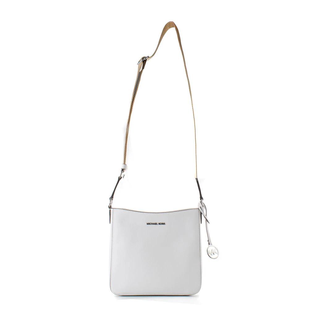 Michael Kors White Canvas Shoulder Bag by Michael Kors