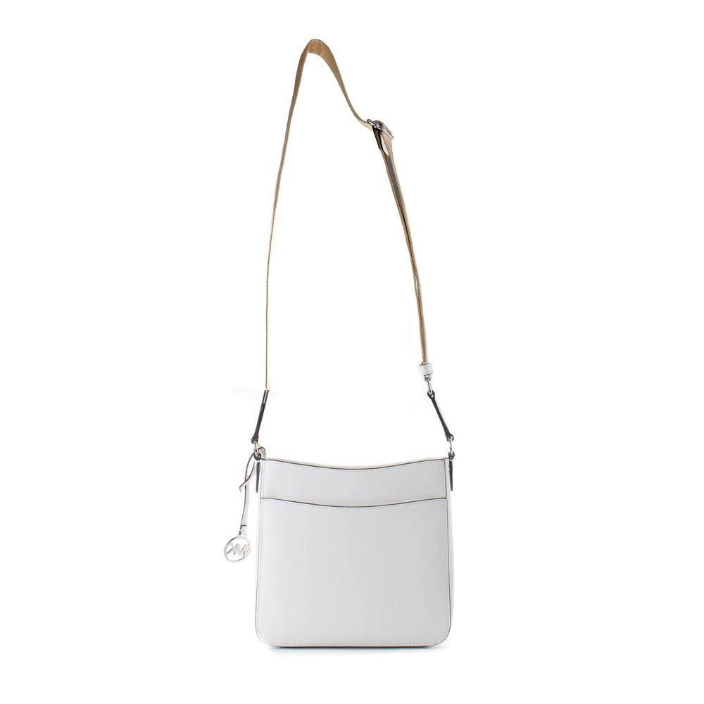 Michael Kors White Canvas Shoulder Bag by Michael Kors