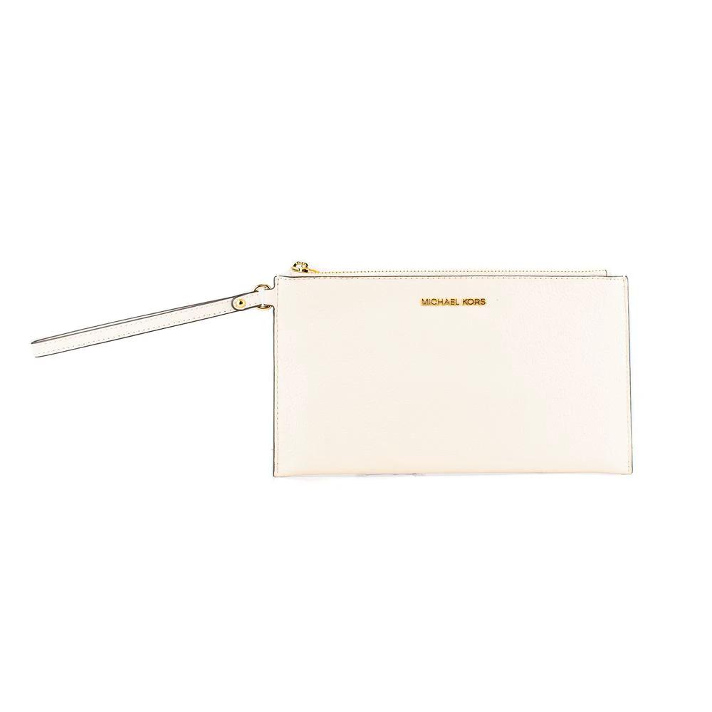 Michael Kors Beige Leather Clutch Bag by Michael Kors