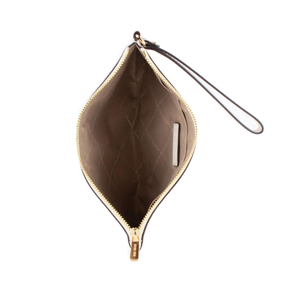 Michael Kors Beige Leather Clutch Bag by Michael Kors