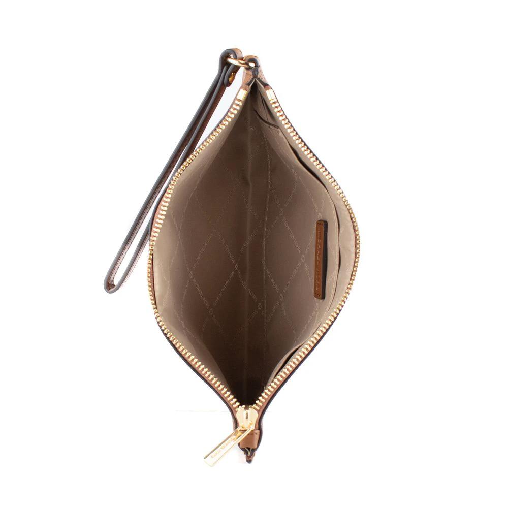 Michael Kors Brown Leather Clutch Bag by Michael Kors