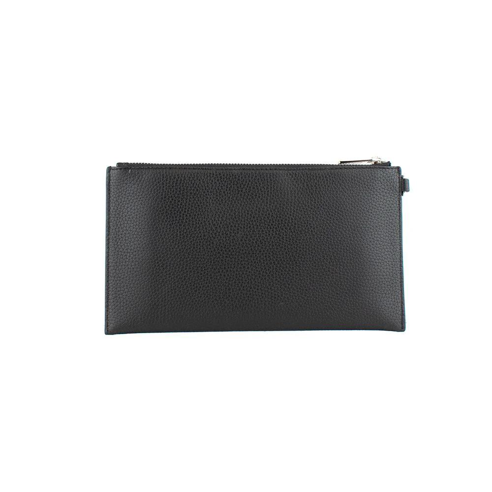 Michael Kors Black Leather Clutch Bag by Michael Kors