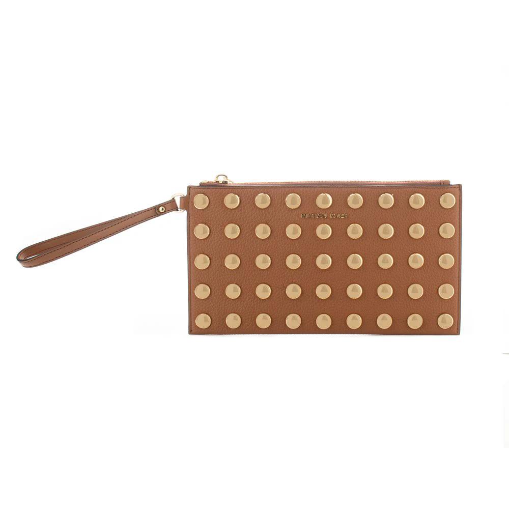 Michael Kors Black Leather Clutch Bag by Michael Kors