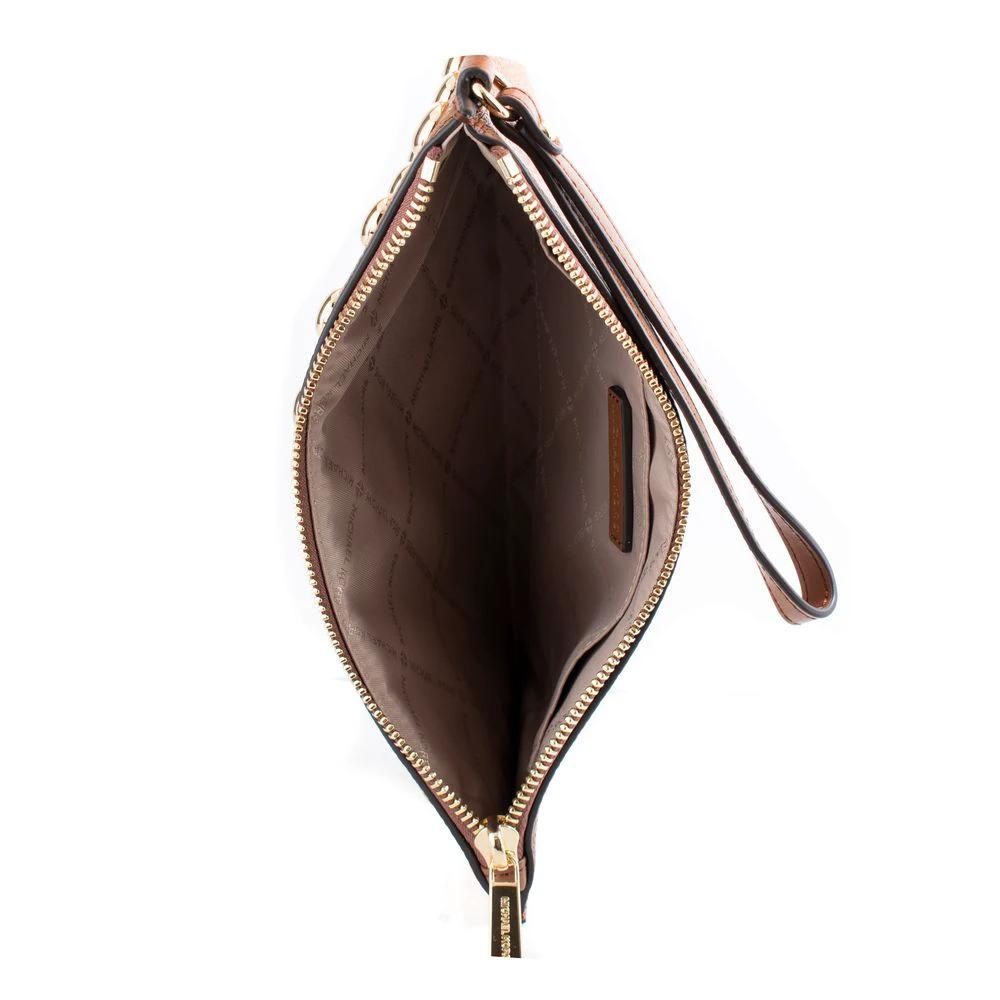 Michael Kors Black Leather Clutch Bag by Michael Kors