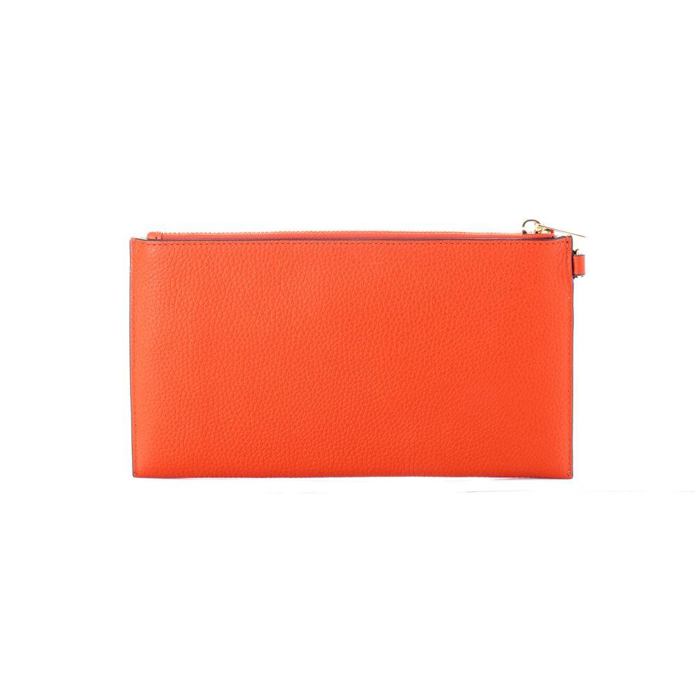 Michael Kors Orange Leather Clutch Bag by Michael Kors