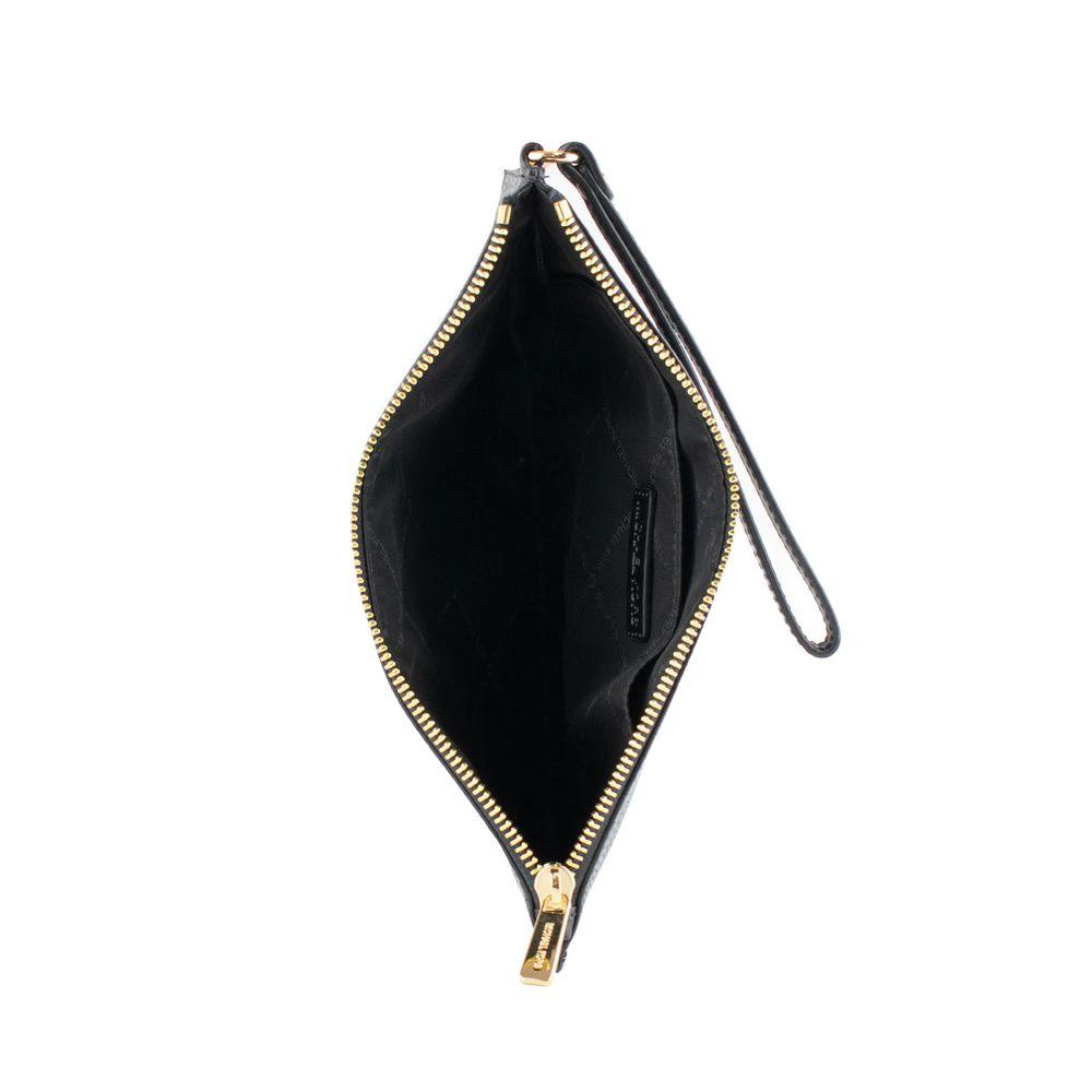 Michael Kors Black Leather Clutch Bag by Michael Kors