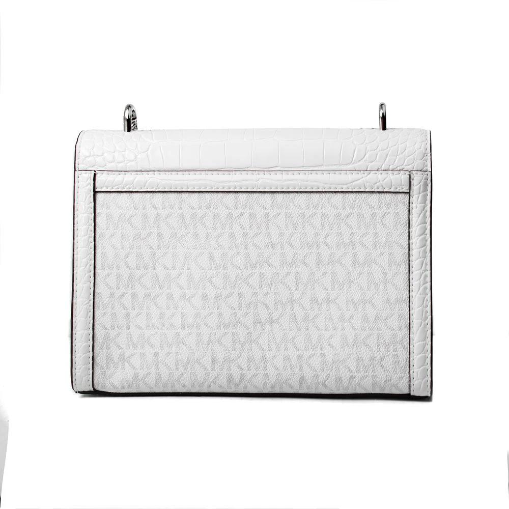 Michael Kors White Canvas Crossbody Bag by Michael Kors