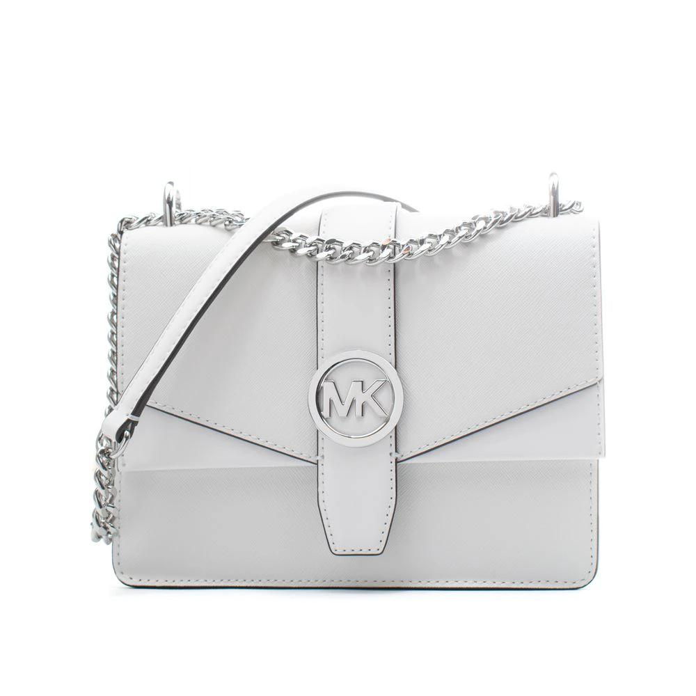 Michael Kors White Leather Shoulder Bag by Michael Kors
