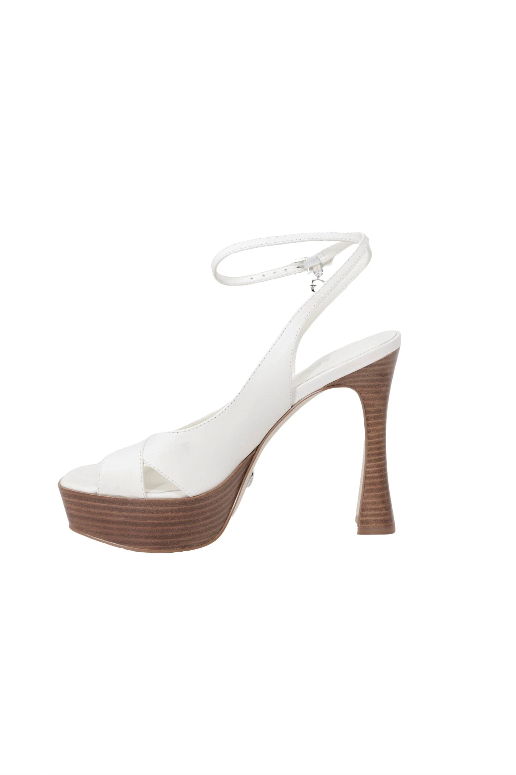 Guess Beige Other Fibres Platform Sandals by Guess