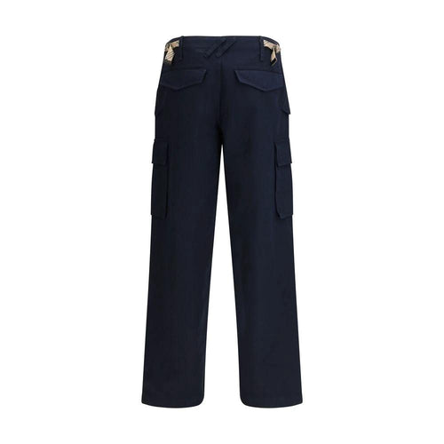 Burberry Blue Cotton Cargo Pants by Burberry