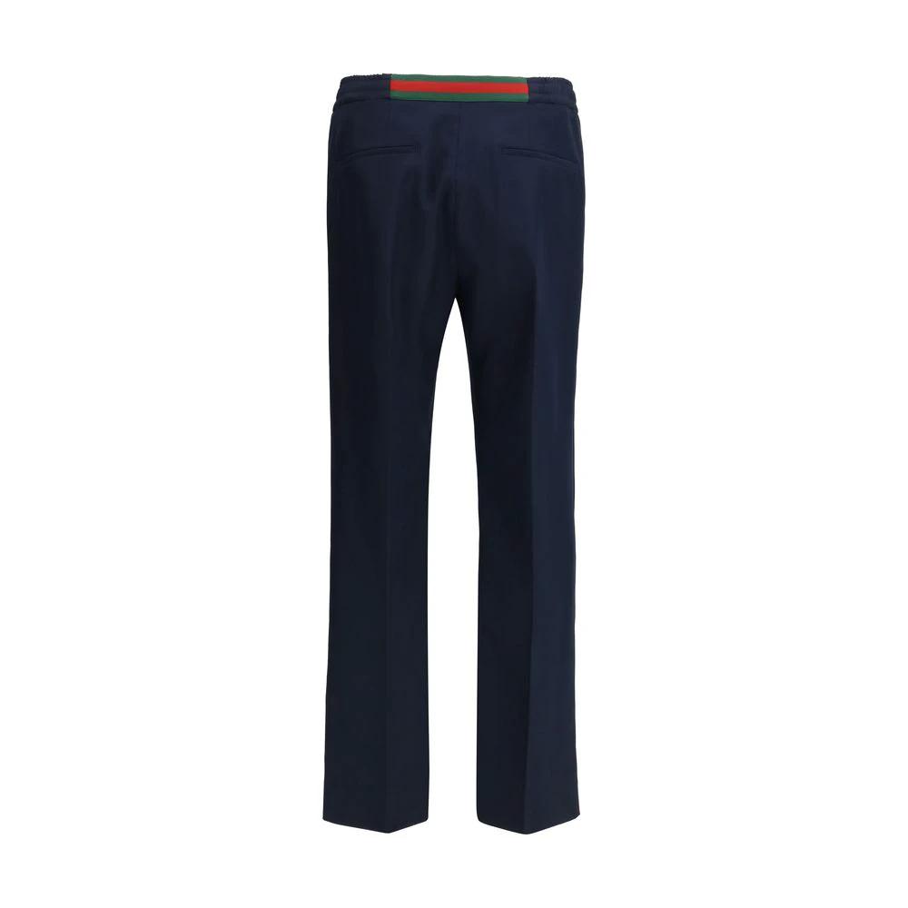 Gucci Blue Polyester Casual Pants by Gucci