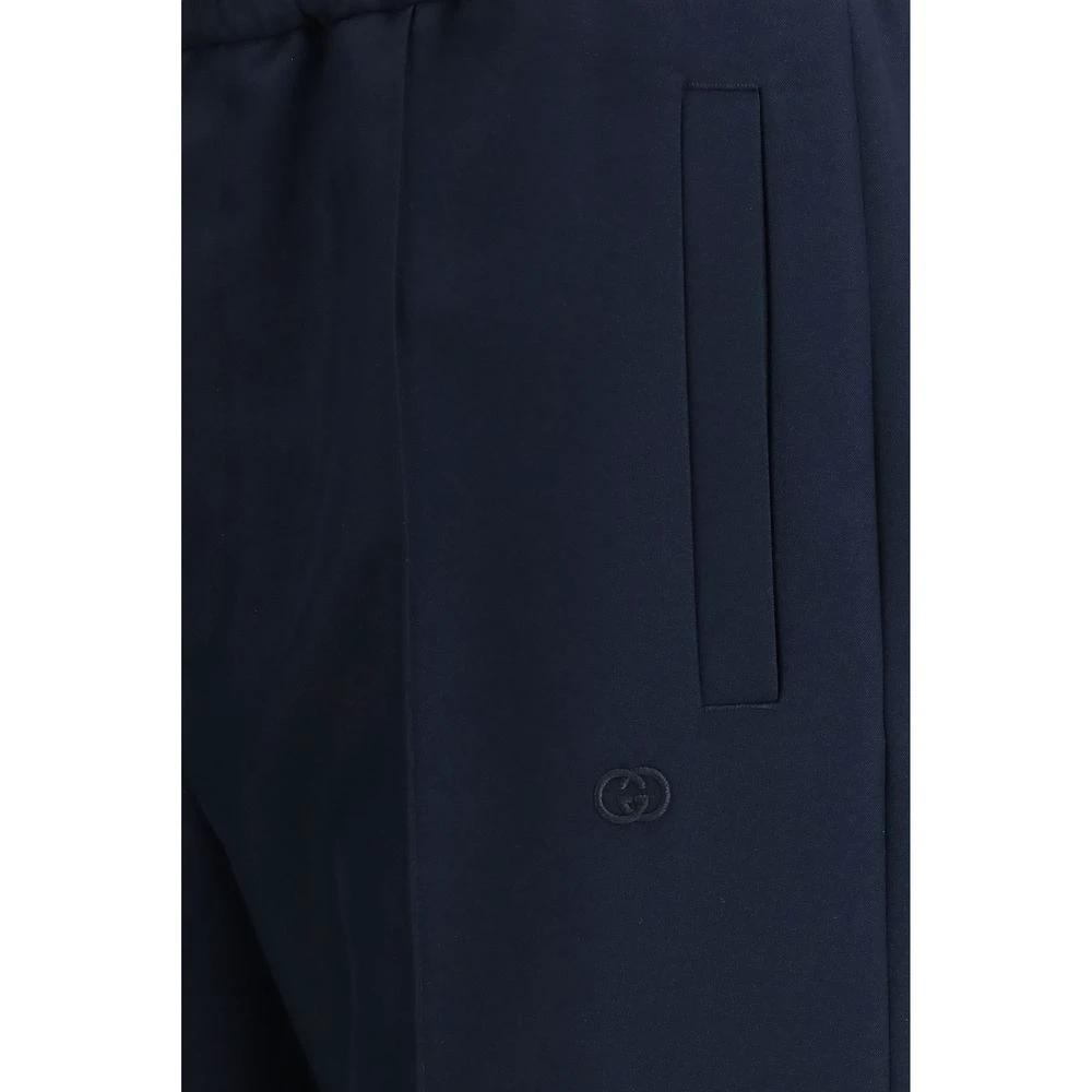 Gucci Blue Polyester Casual Pants by Gucci
