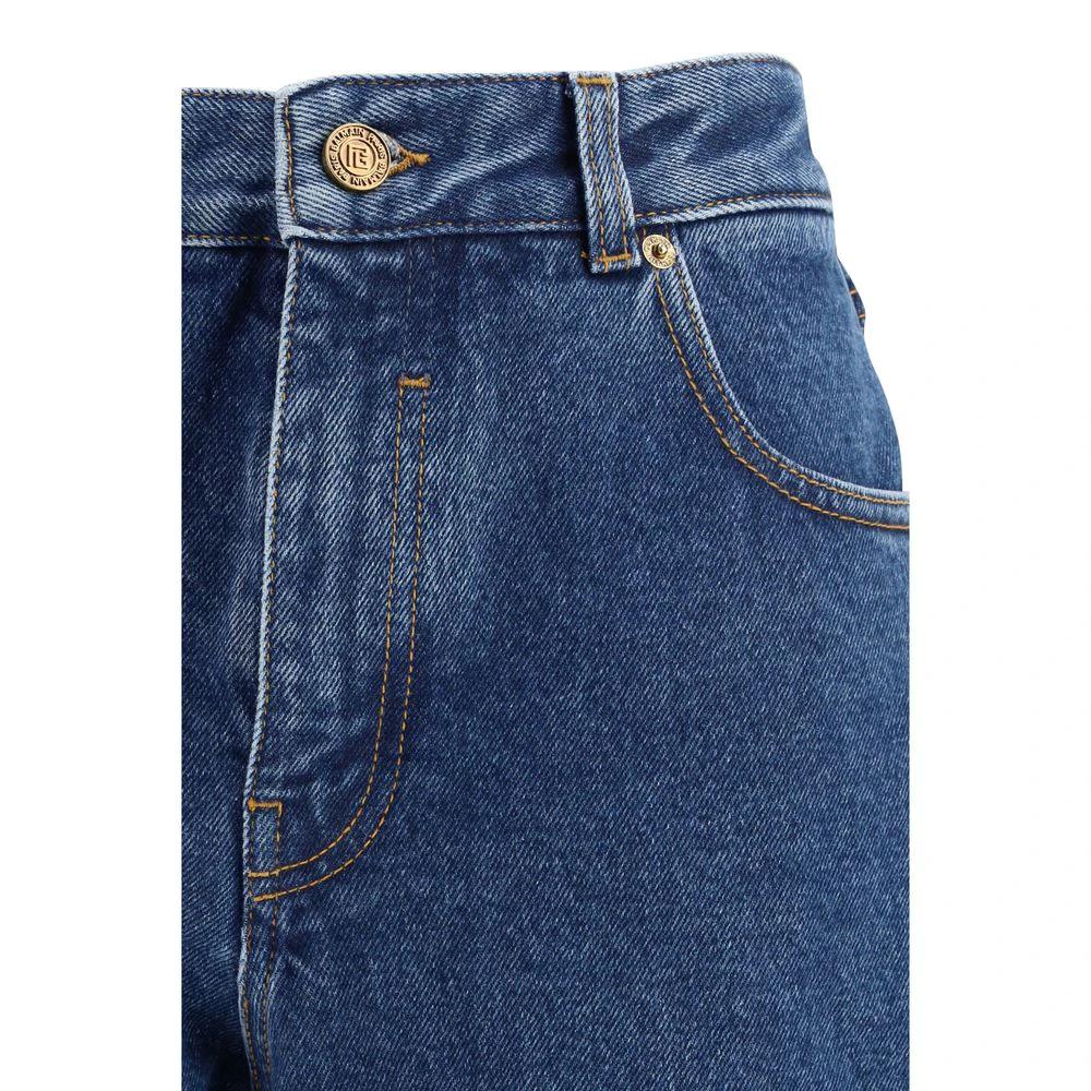 Jean droit en coton bleu Balmain