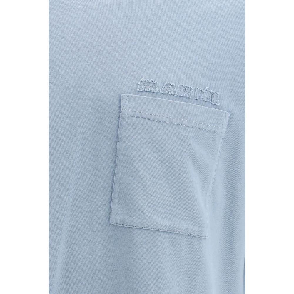 Marni Blue Cotton T-Shirt by Marni