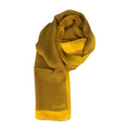 Écharpe en soie jaune bourbonienne pour femme
