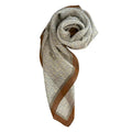 Women’s Silk Scarf – Borbonese Seahorse Print Brown Designer Scarf