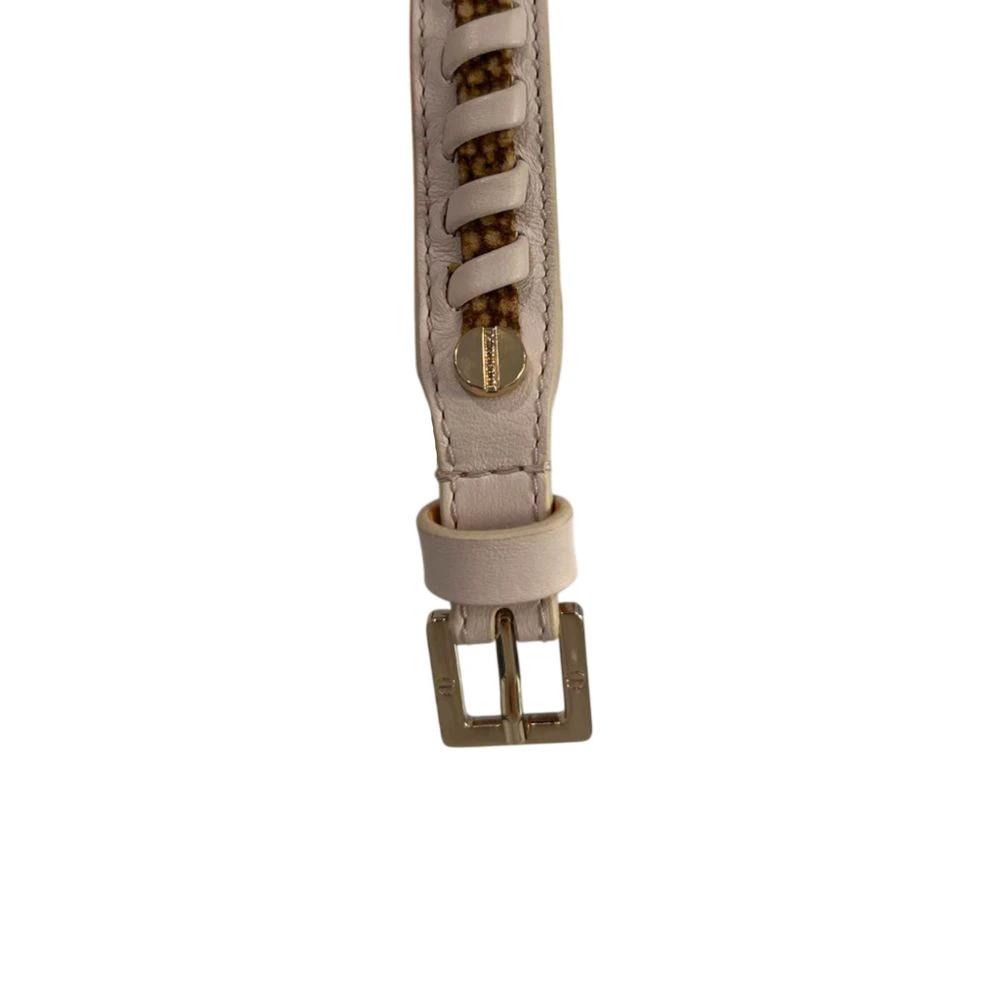 Ceinture pour femme en cuir blanc bourbonien
