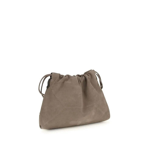 Pochette Bos Taurus en cuir de veau beige Brunello Cucinelli