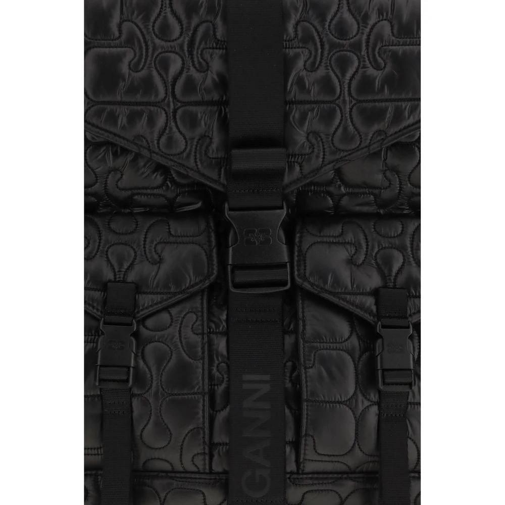 Ganni Black Polyamide Backpack by Ganni