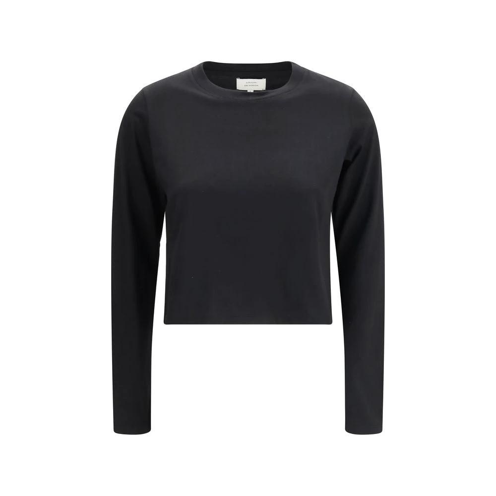 Loulou De Saison Black Cotton Long Sleeve T-Shirt by Loulou De Saison