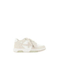 Baskets basses beiges en polyester Off-White
