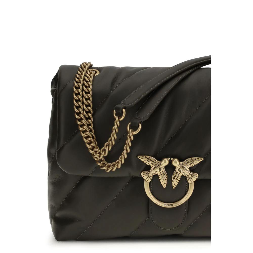 PINKO Bicolor Calf Leather Bos Taurus Shoulder Bag by PINKO